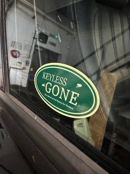 Keyless Gone – Anti-Theft Sticker for Range Rovers (2x Stickers)